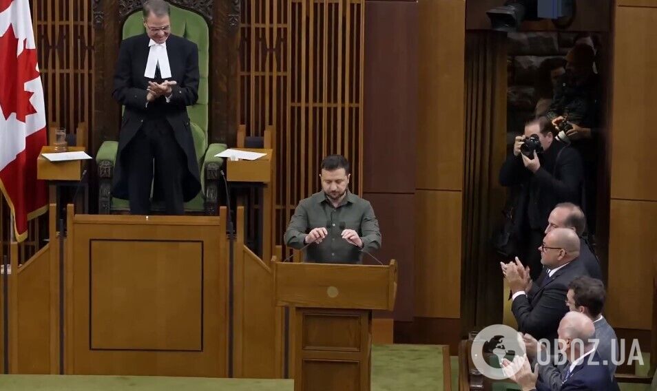 "Можем ли мы сдаться? Нет! Украина выйдет победителем из этой войны": Зеленский выступил в парламенте Канады. Видео