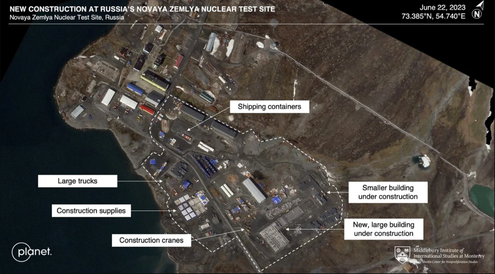 Нові об'єкти й тунелі: Росія, США та Китай активно будують ядерні полігони. Супутникові фото