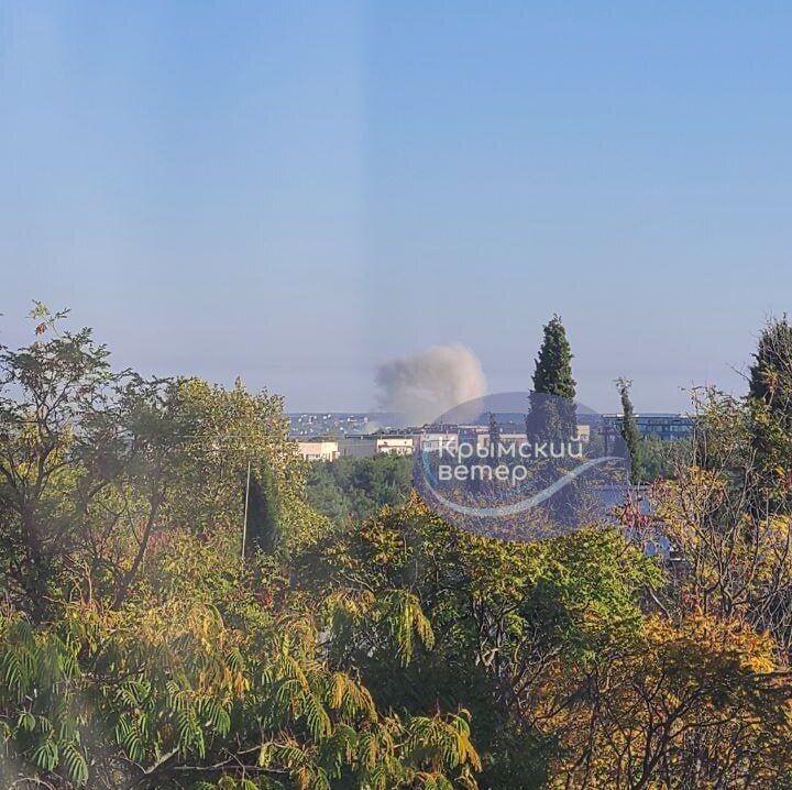 Дым над Севастополем 23 сентября