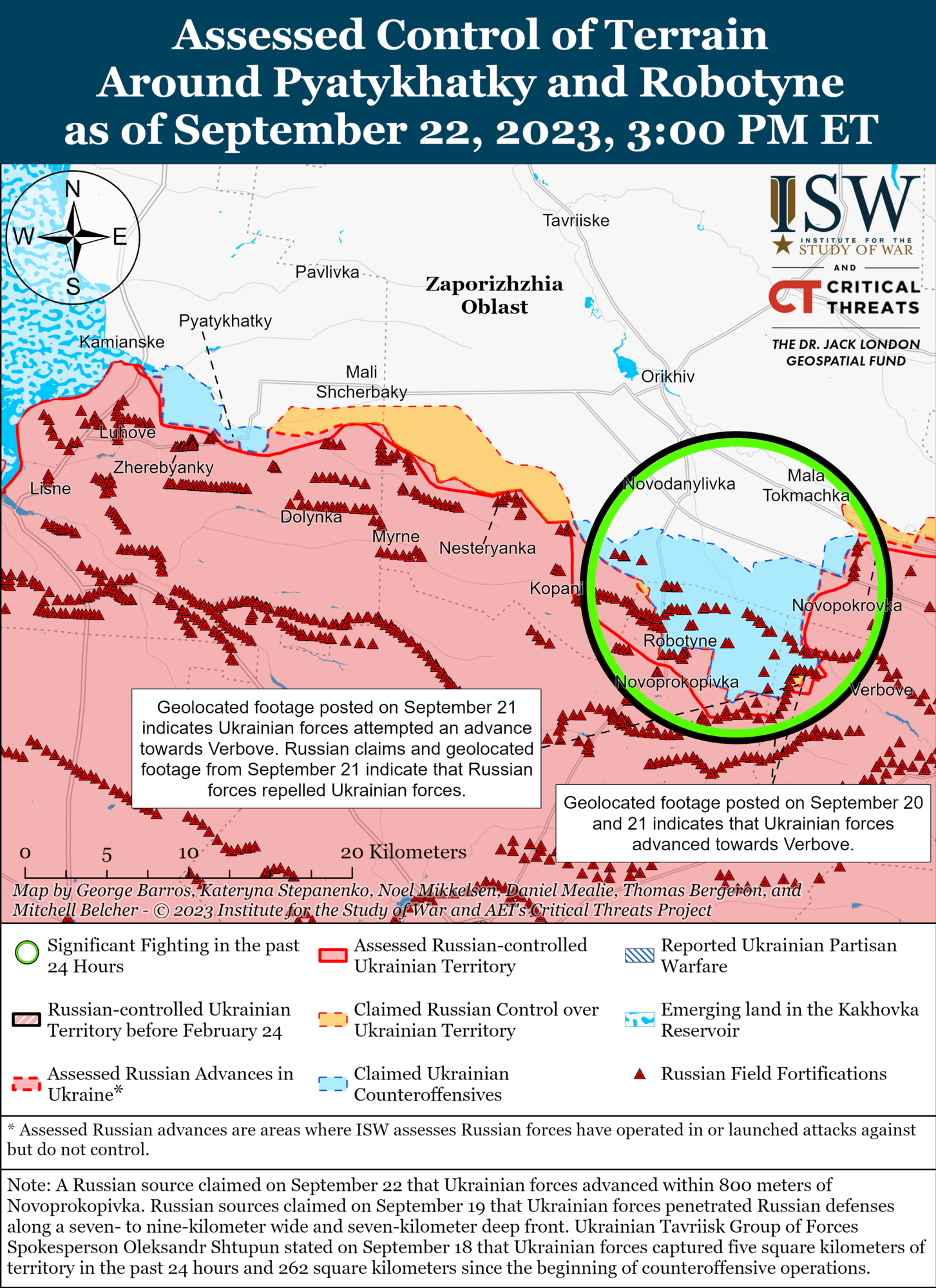 ЗСУ просунулися на південь від Бахмута і на заході Запорізької області: аналіз бойових дій від ISW