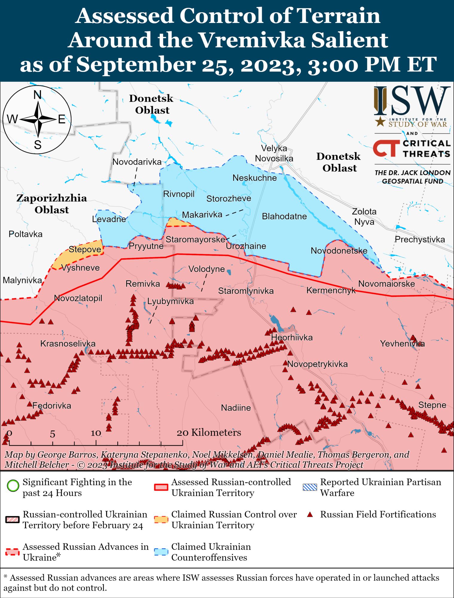 ВСУ ведут наступательные операции на западе Запорожской области и совершают рейды в дельте Днепра – ISW