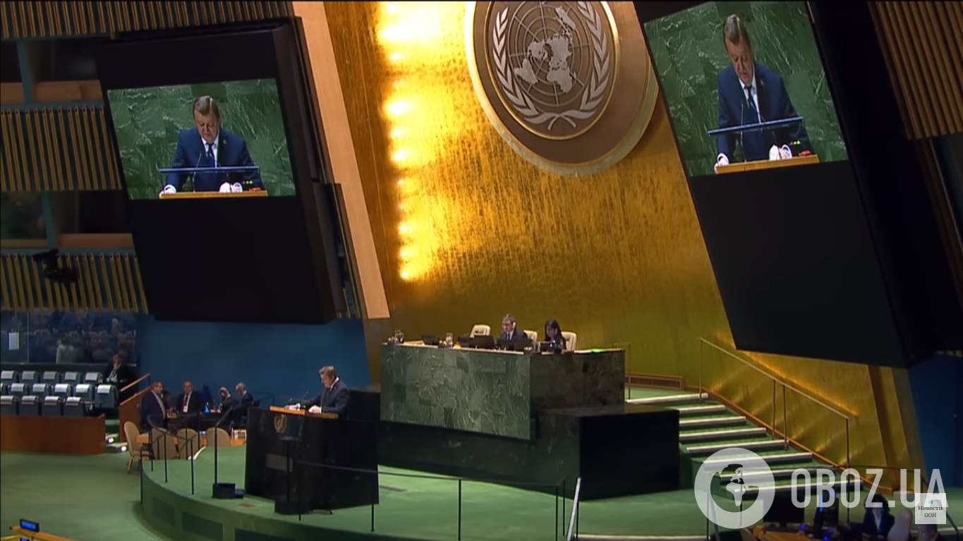 Выступление Сергея Алейника в Организации Объединенных Наций