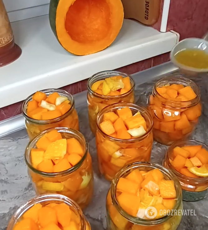 Консервований гарбуз