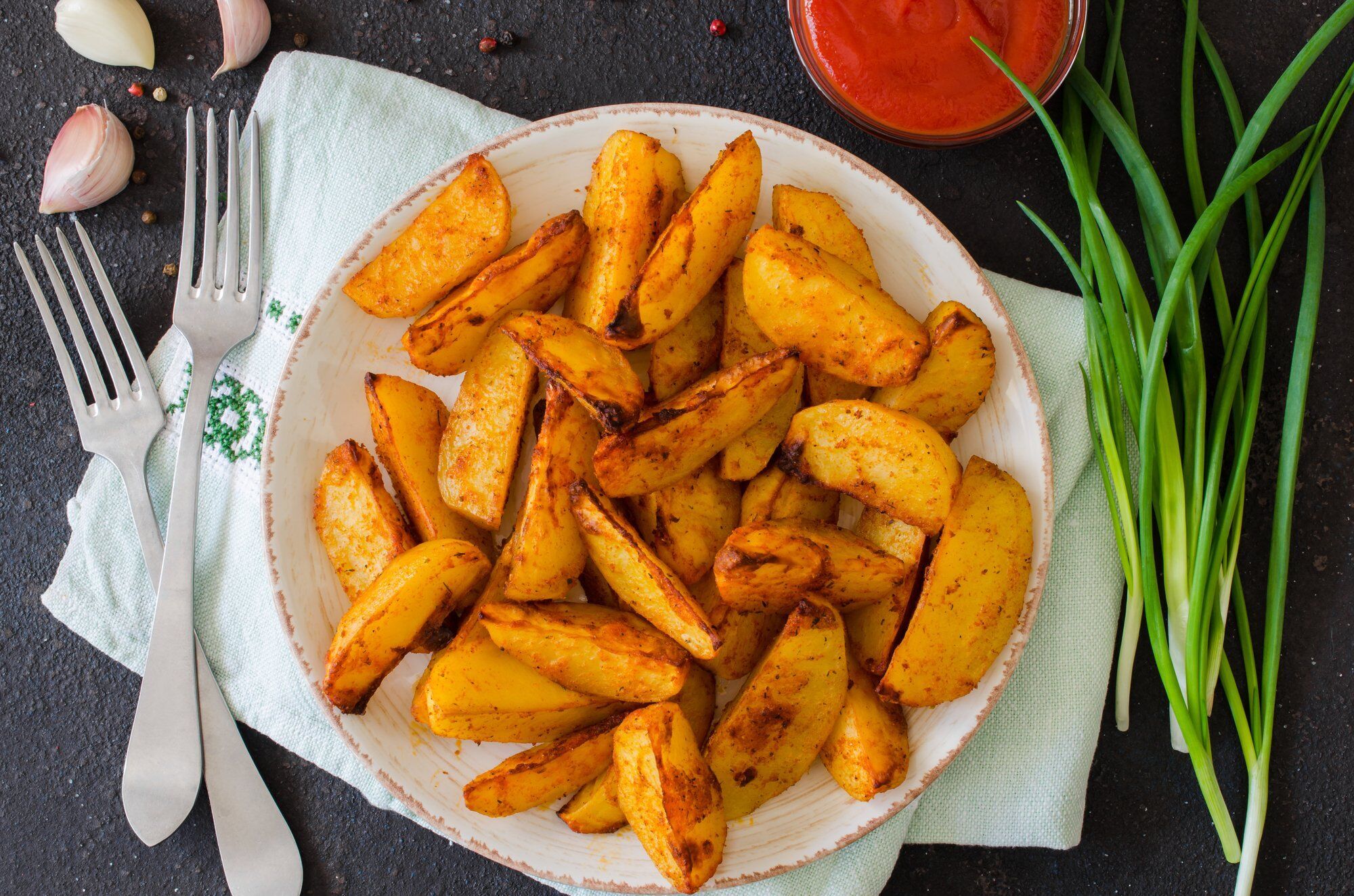 Жареный картофель, который не горит и не разваливается
