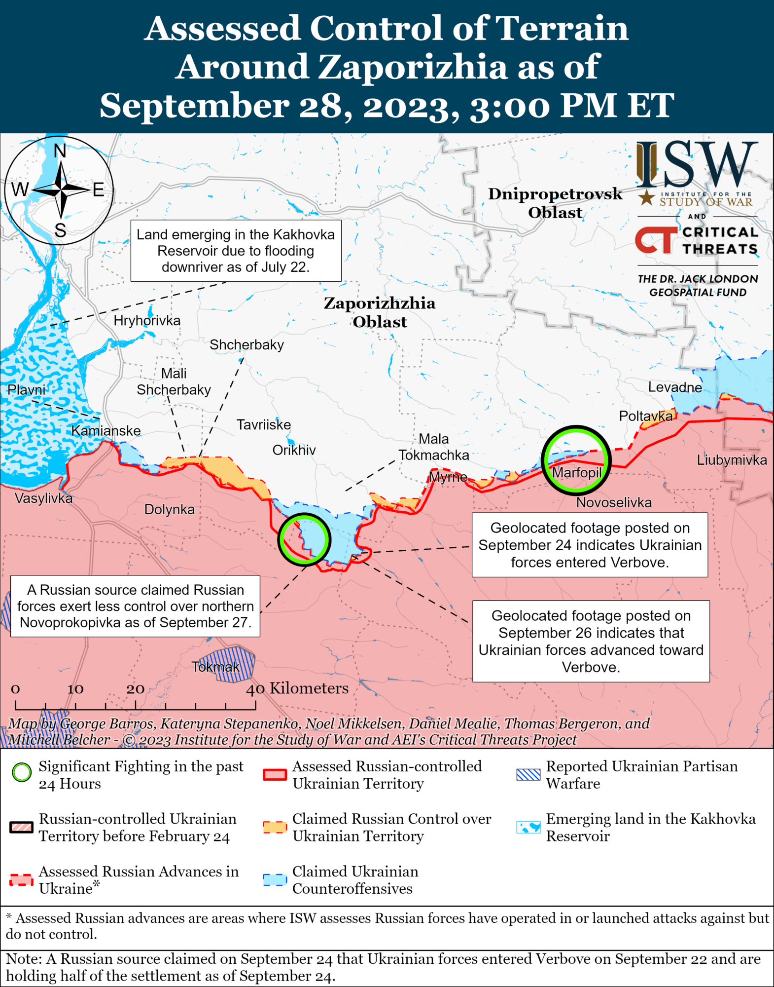 ВСУ ведут наступление на двух направлениях, оккупанты снизили темп операций на линии Купянск-Сватово-Кременная – ISW