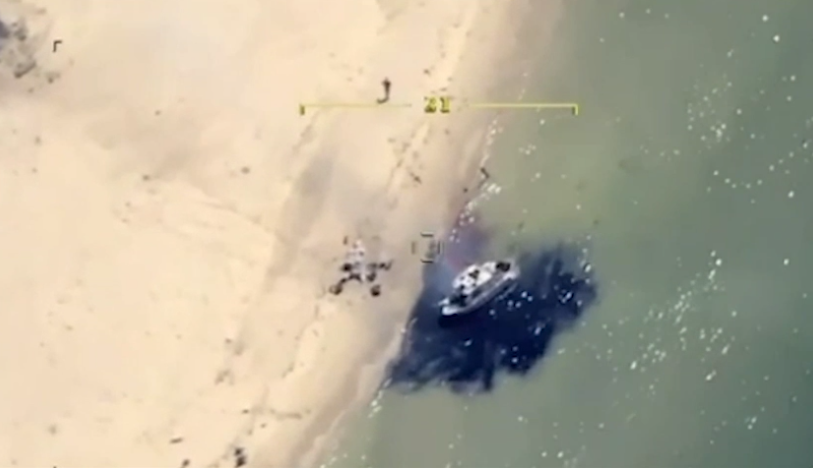 У Чорному морі під час спроби висадки знищено ворожий катер "Тунець": є ліквідовані окупанти. Відео