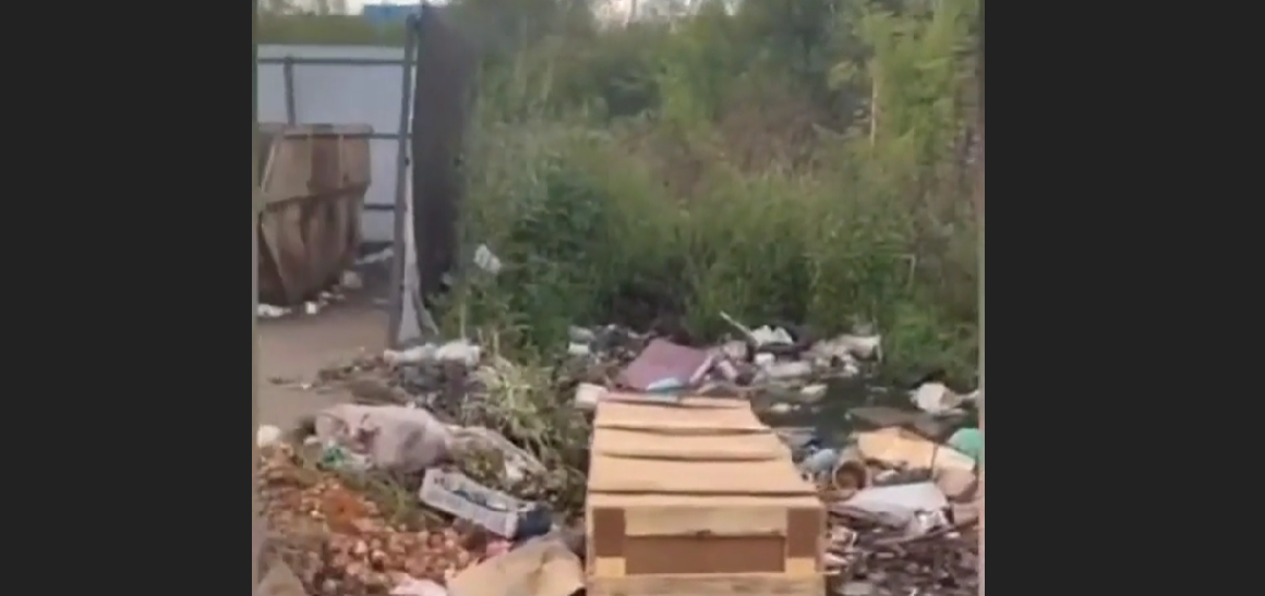 В Орловській області РФ на місцевому сміттєзвалищі знайшли труну з окупантом. Відео