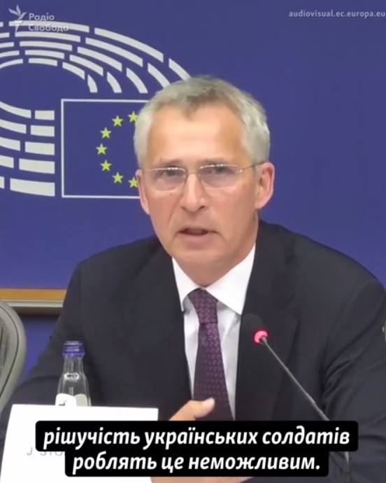 Столтенберг: ви не можете сидіти у Брюсселі та розповідати Україні, як саме треба воювати