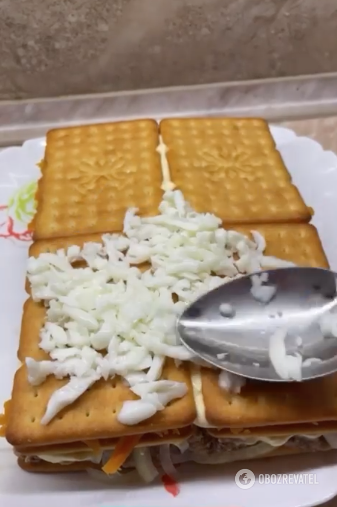 ''Мимоза'' с крекером