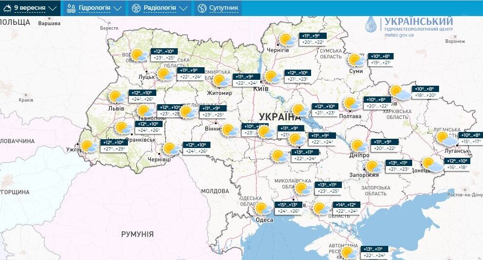 Жара отступит: синоптики рассказали, какой погоды ждать в Украине на выходные. Карта