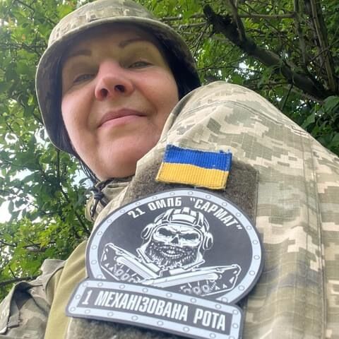 Порошенко привез дроны журналистке "5 канала" Ирине Шевченко, воюющей в батальоне "Сармат"