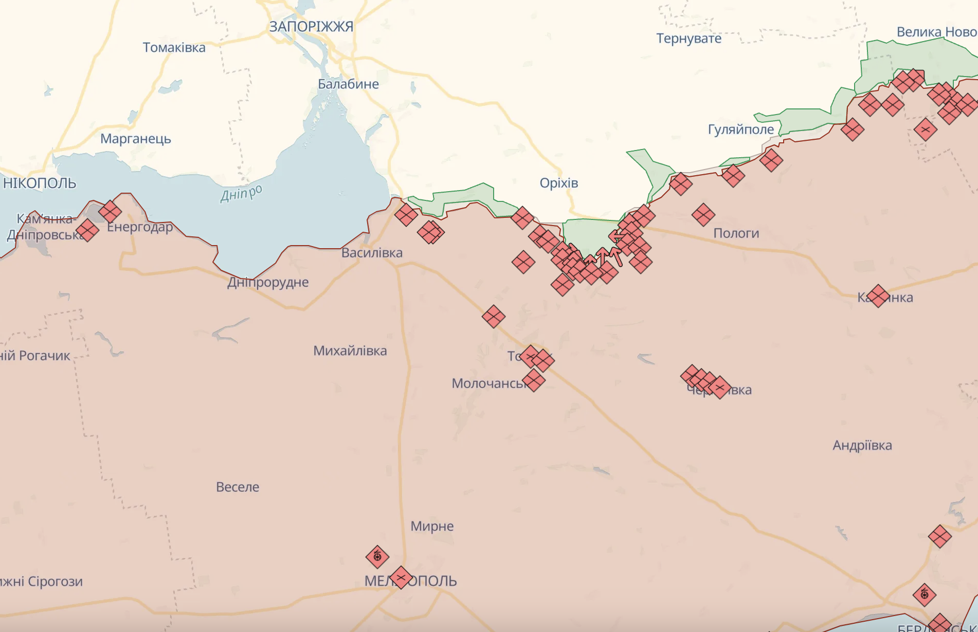 Ворог 18 разів безуспішно атакував ЗСУ на лівобережжі Дніпра, на Донбасі зменшилася кількість штурмів – Генштаб