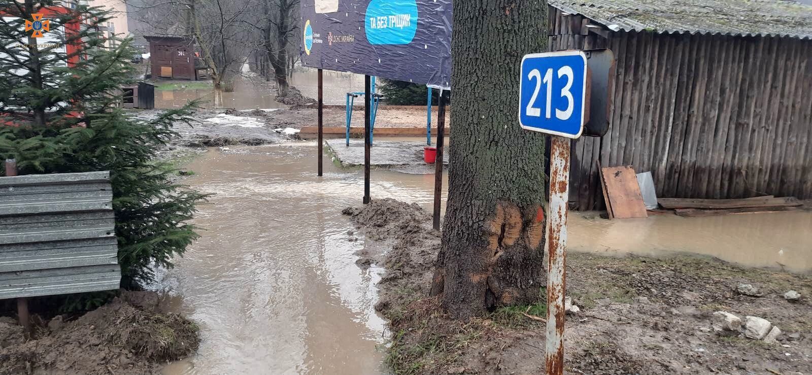 На Закарпатті річки вийшли із берегів і почали затоплювати населені пункти. Фото і відео