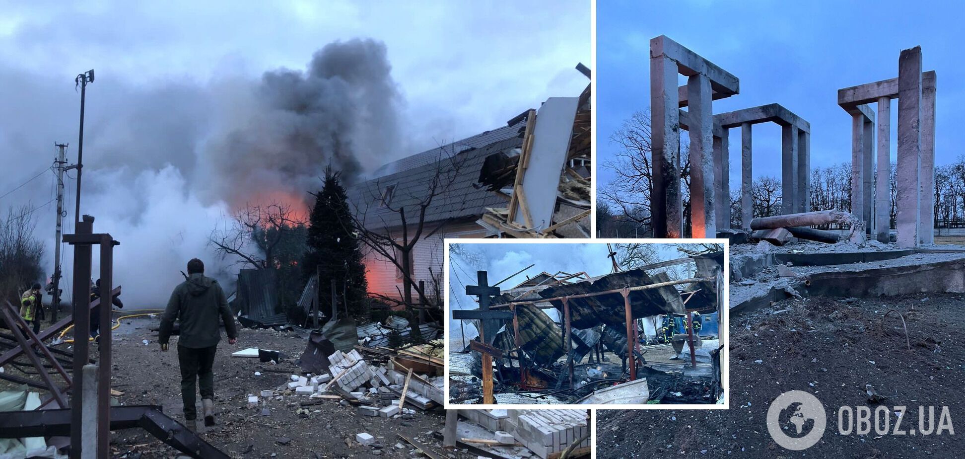 У Києві прогриміли вибухи, є влучання в об’єкт цивільної інфраструктури, загибла й постраждалі: всі подробиці та фото