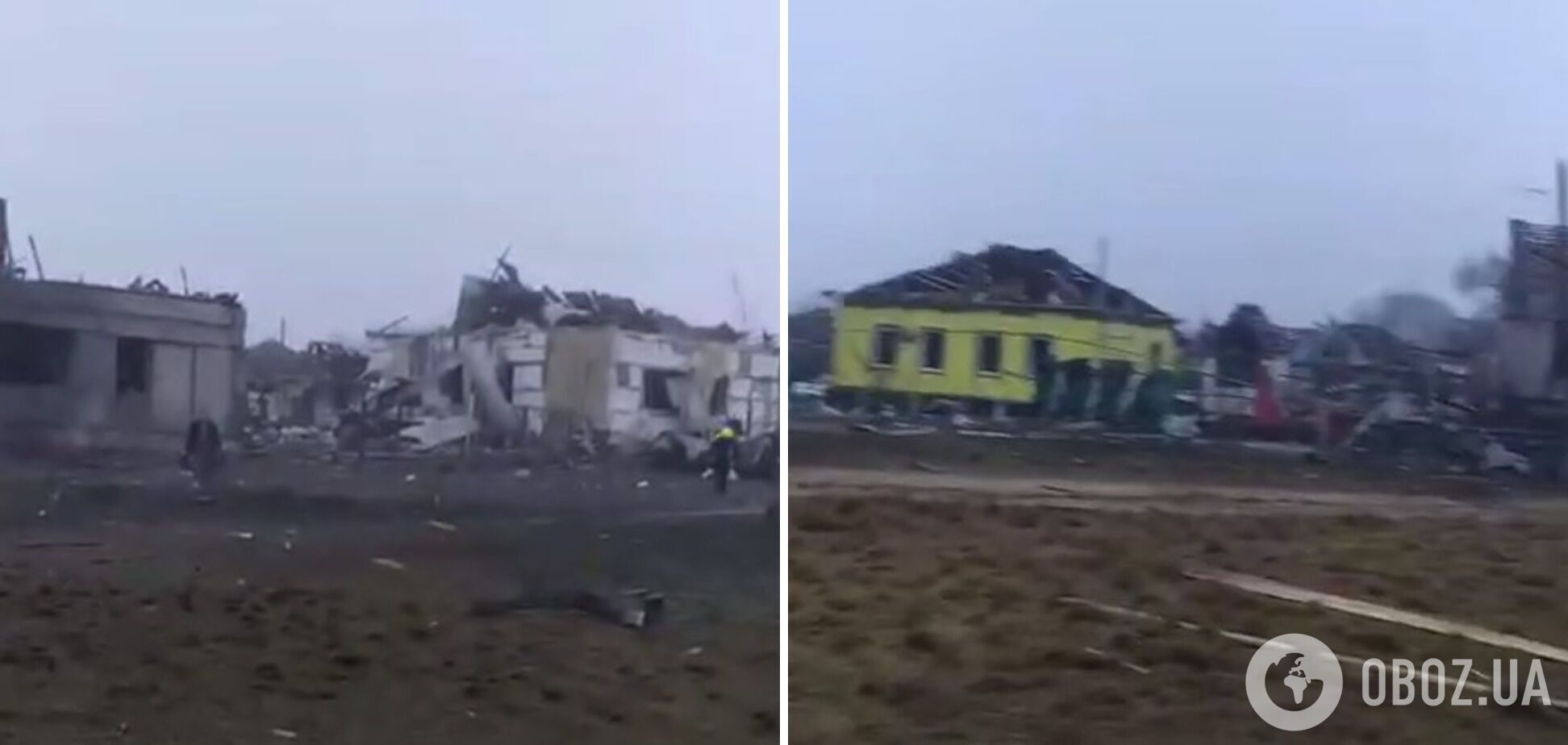 "Все згоріло": у Воронезькій області одна з випущених по Україні ракет впала на село, зруйновано будинки. Відео