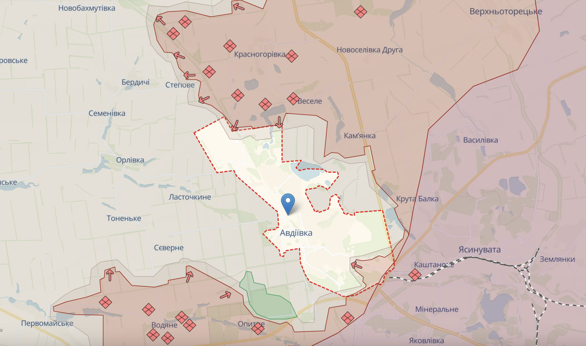 Війська РФ активізувалися на всіх напрямках в районі Авдіївки: Барабаш розповів про ситуацію. Карта