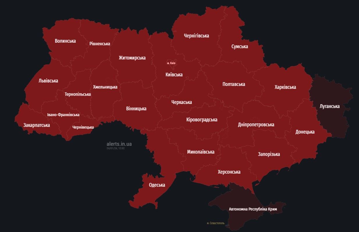 В Украине объявлена масштабная воздушная тревога из-за взлета МиГ-31К: что известно