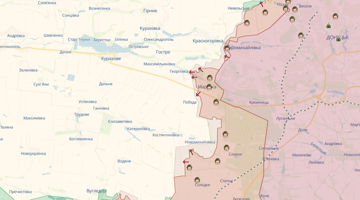 За сутки на фронте произошло 82 боевых столкновения: в Генштабе назвали самые горячие направления. Карта