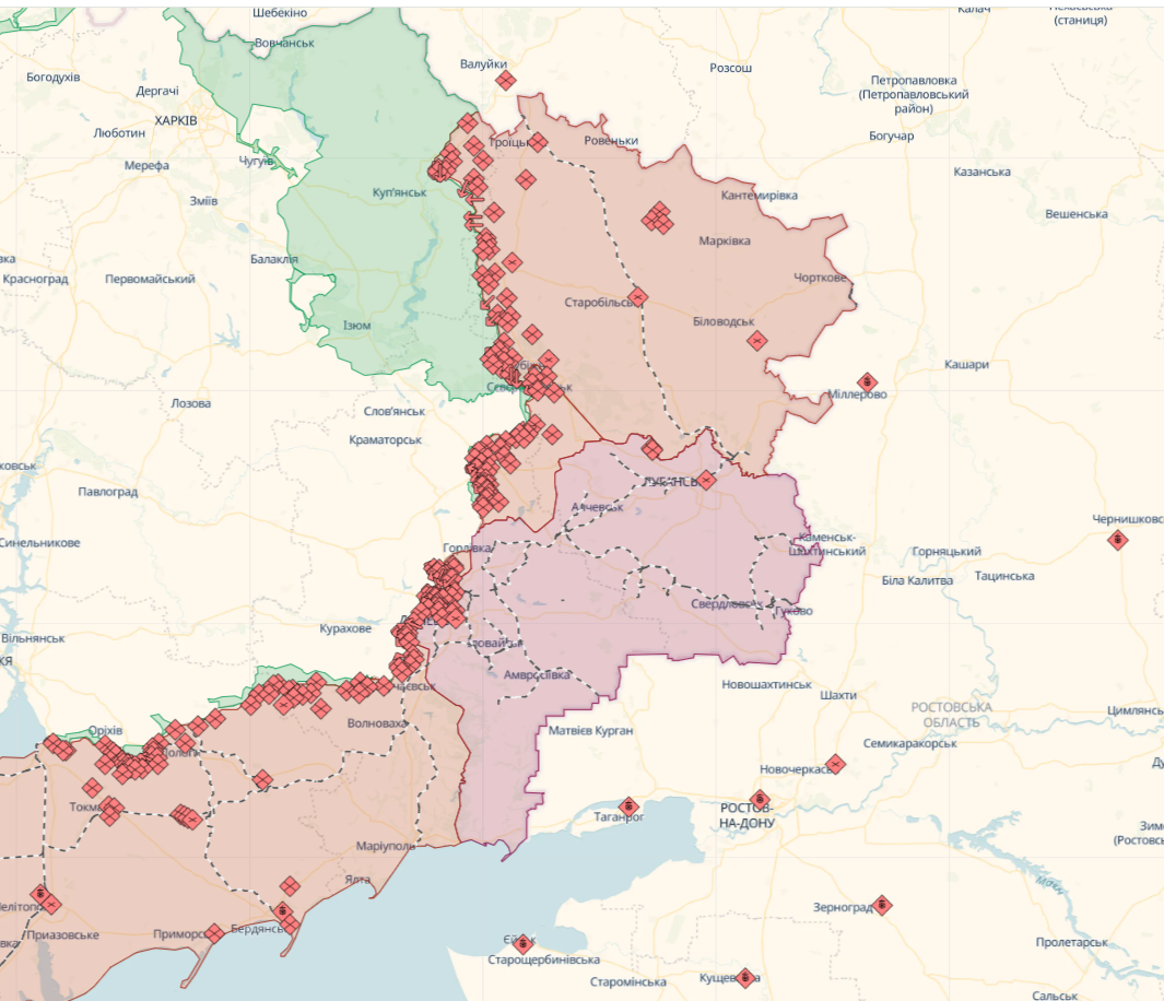 Оккупанты пытались прорвать оборону ВСУ в Луганской области, за сутки на фронте произошло 64 боевых столкновения - Генштаб