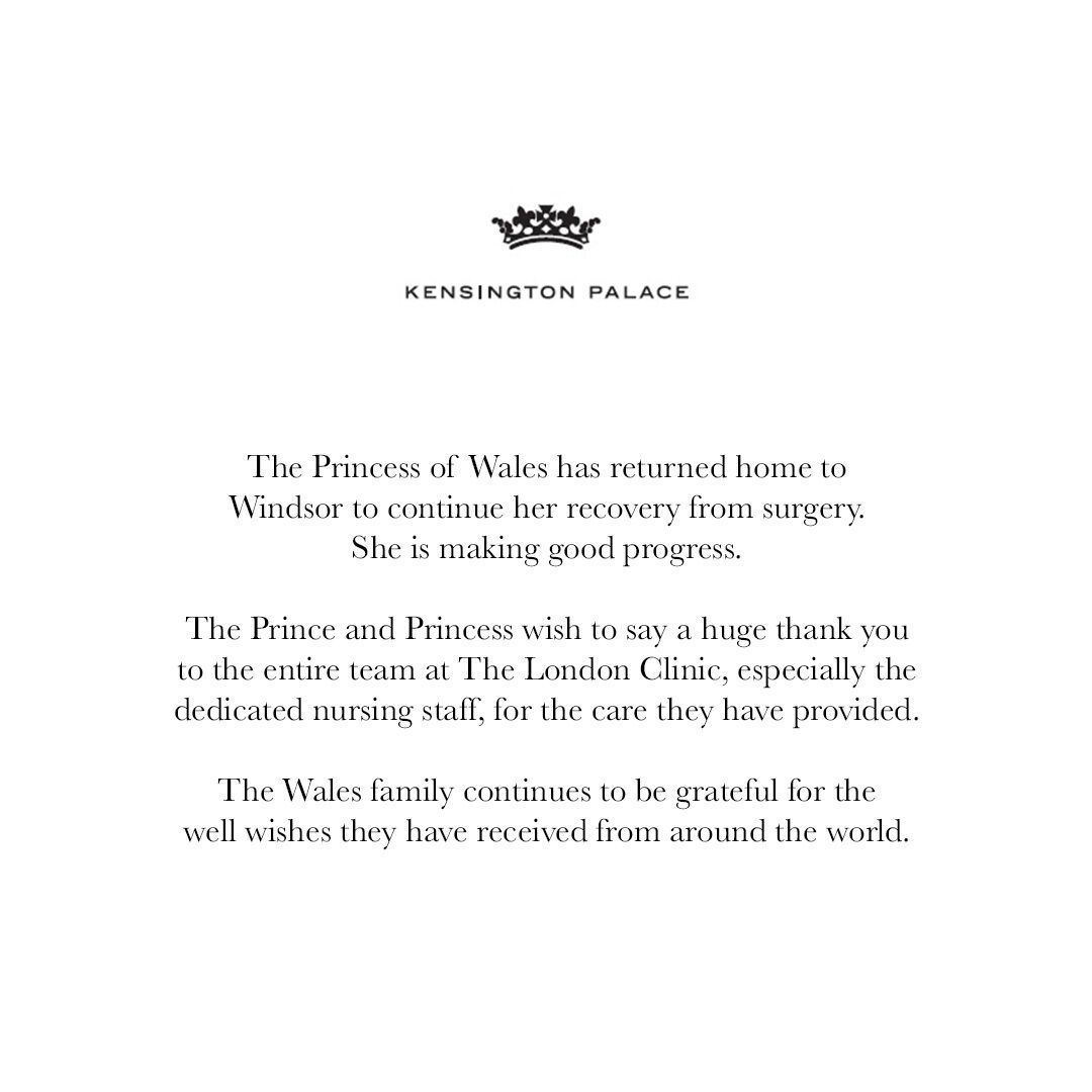 Короля Чарльза ІІІ і Кейт Міддлтон виписали з лікарні