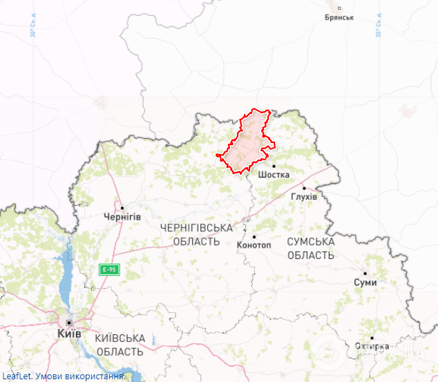 Новгород-Северская громада на карте.