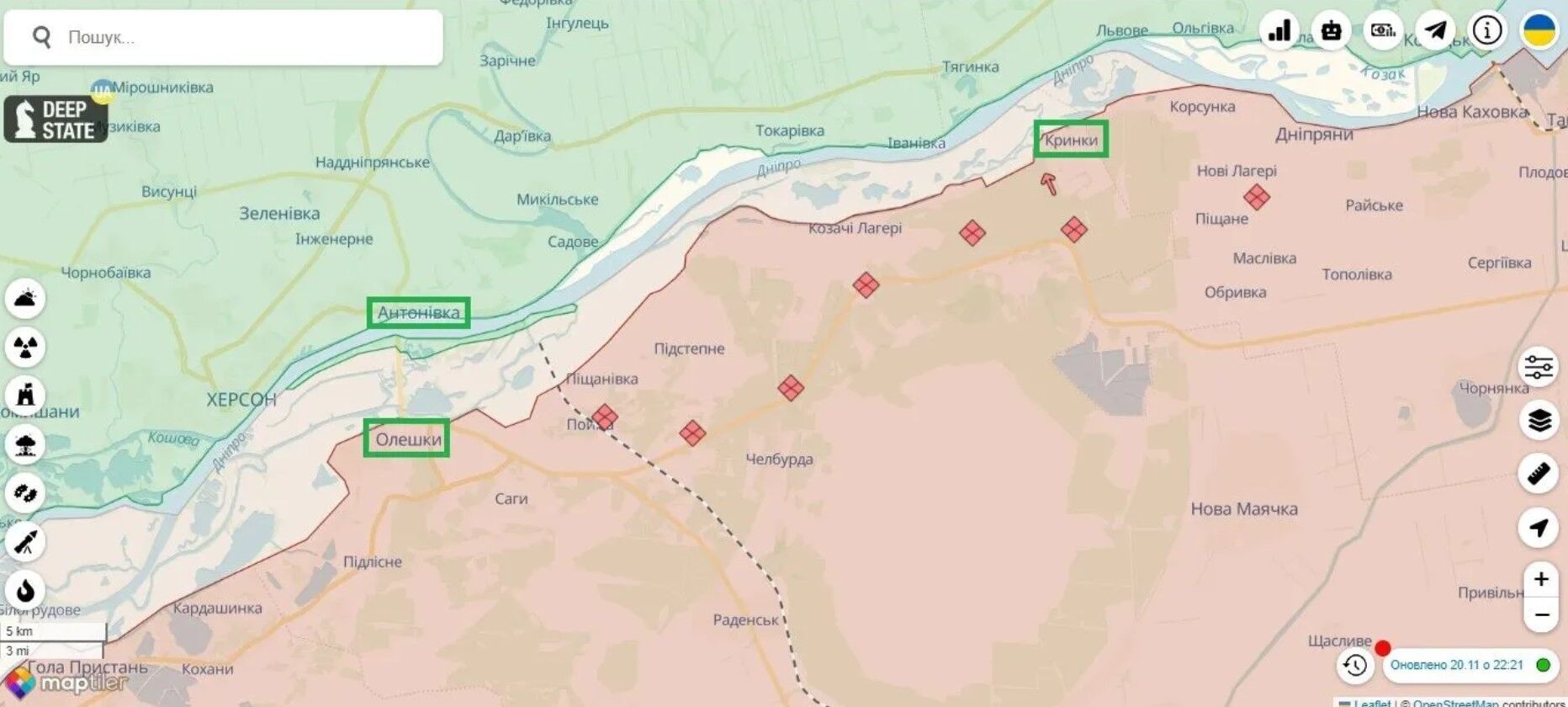 "Маємо розширення плацдармів": у ЗСУ розповіли про успіхи на лівому березі Херсонщини