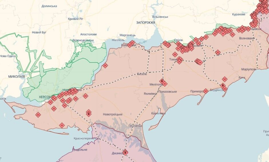 "Кількість піхотних атак не зменшується": з'явилися нові дані про бої на Таврійському напрямку і втрати ворога