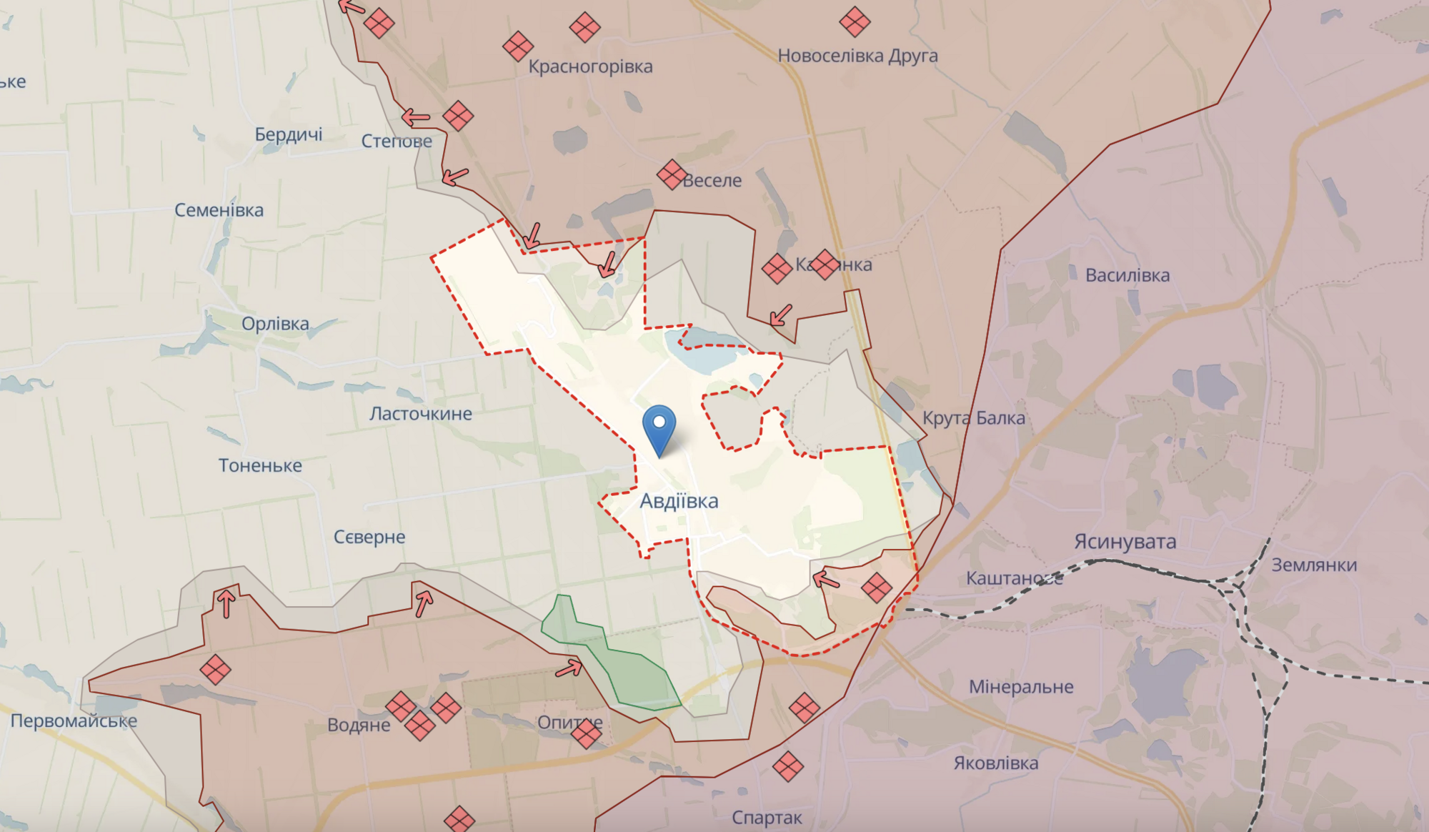 Украинские Силы обороны восстановили часть позиций в Авдеевке, РФ атакует на севере города – ISW