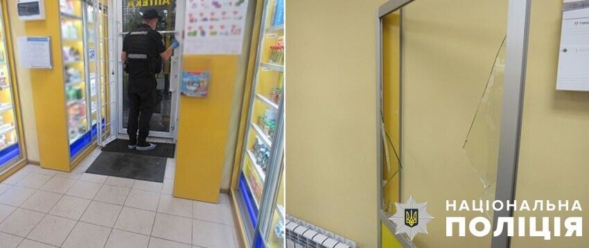 У Києві затримали росіянина-рецидивіста, який, погрожуючи ножем, пограбував аптеку. Фото