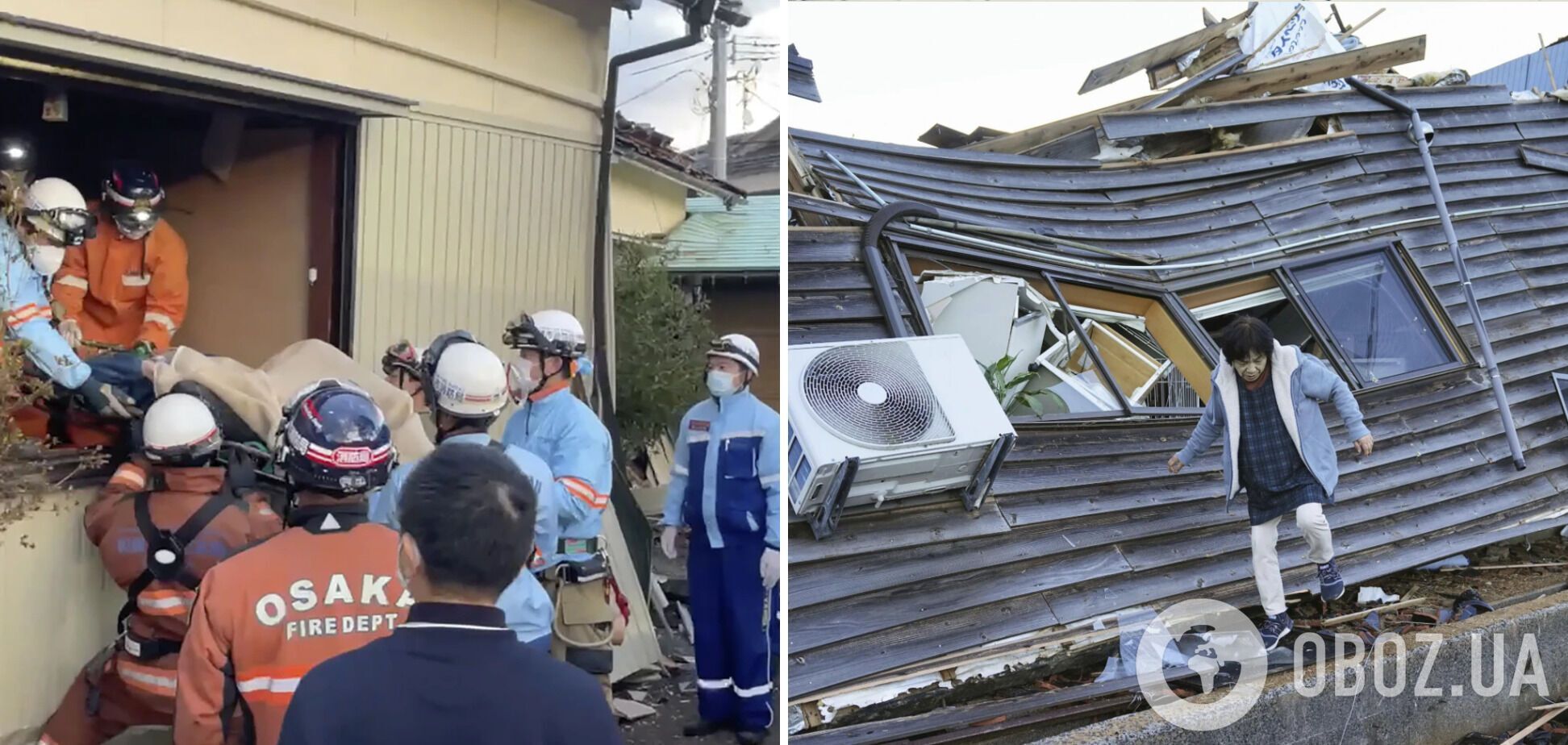 Число жертв землетрясения в Японии возросло до 168: поиски продолжаются девятый день. Фото разрушений
