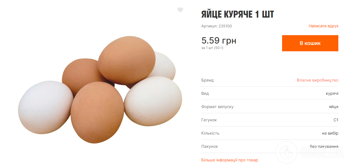 Яйця без бренду коштують дешевше.