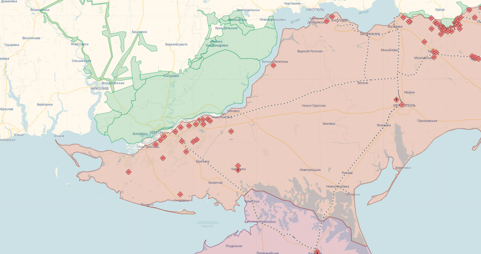 ЗСУ знищили на лівобережжі Херсонщини два спостережні пункти й польовий пункт боєпостачання – ОК "Південь"