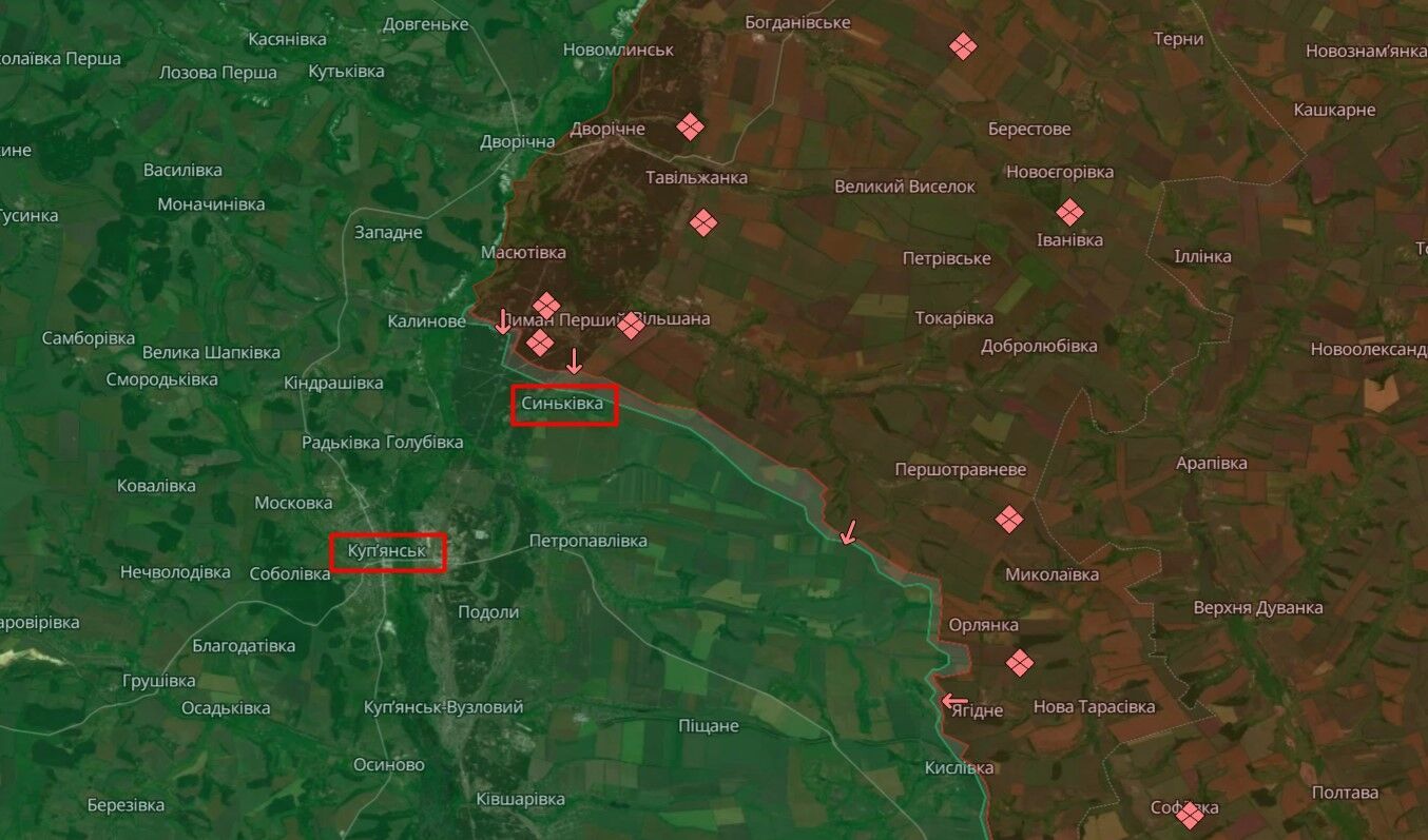 Окупанти відновили наступ на Куп'янському напрямку, ЗСУ тримають позиції: Синєгубов розповів про ситуацію. Карта