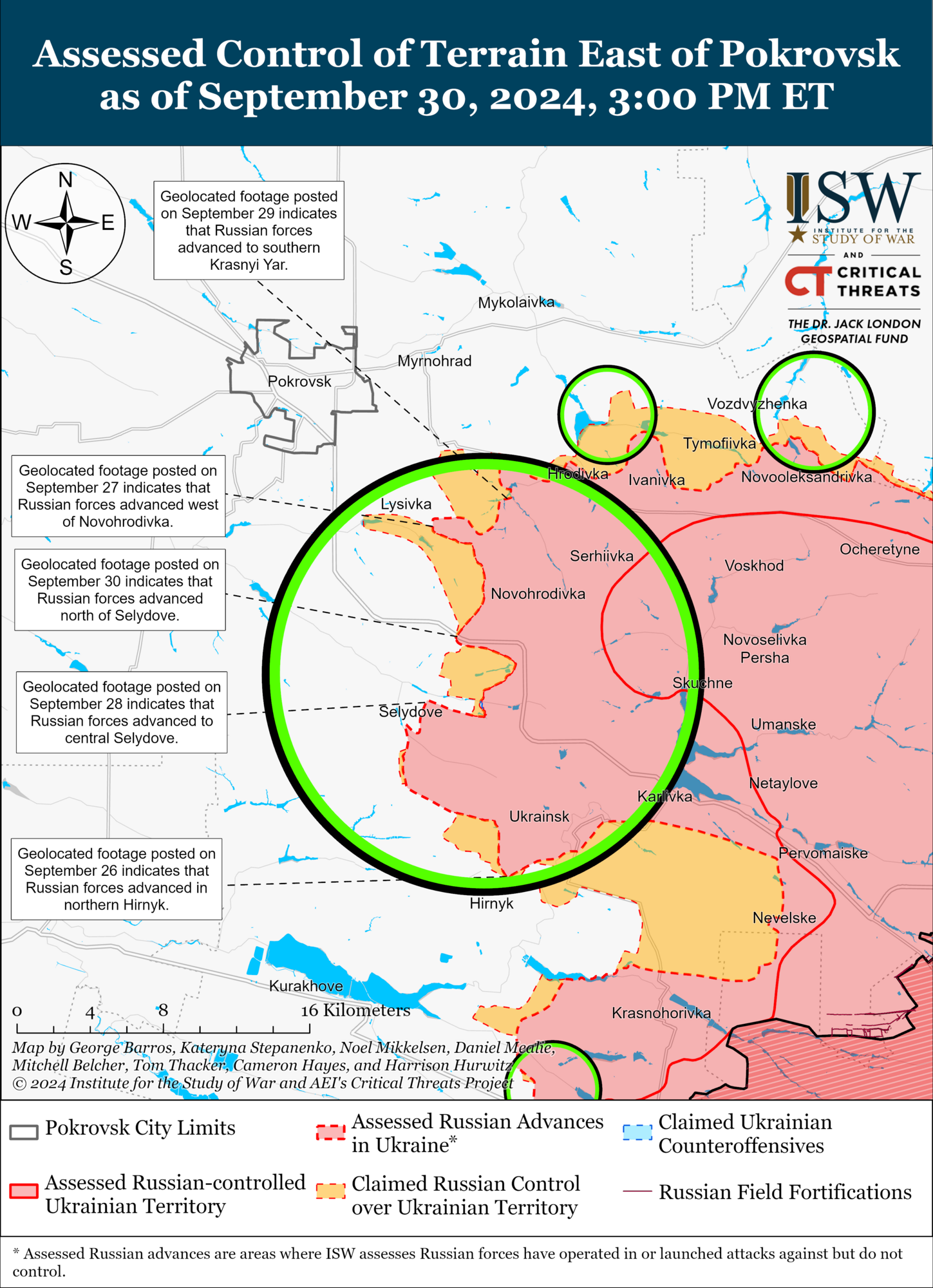 Окупанти просунулись в напрямку Торецька і намагаються обійти Селидове: в ISW оцінили ситуацію. Карта