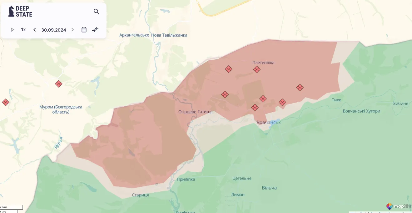 Поражено укрытие техники и живой силы: пограничники ударили по оккупантам на Волчанском направлении. Видео