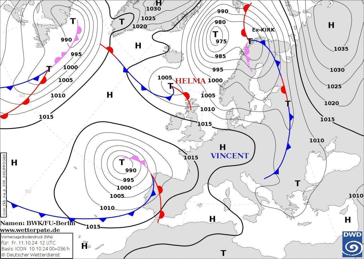 В Україну йде атмосферний фронт, який принесе дощі й похолодання: синоптикиня дала прогноз. Карта