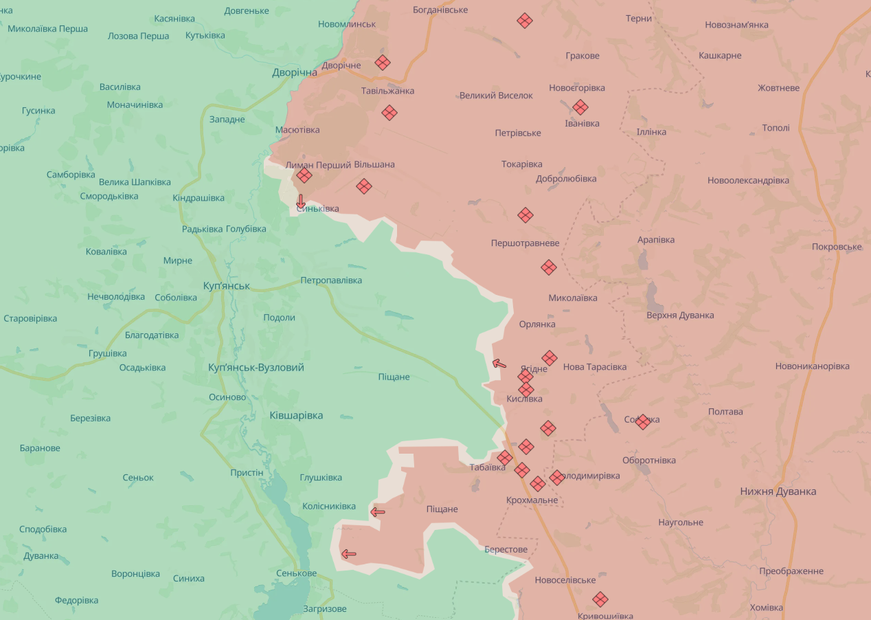 Оккупанты активно проводят штурмы на Купянском направлении: военный рассказал о ситуации. Карта