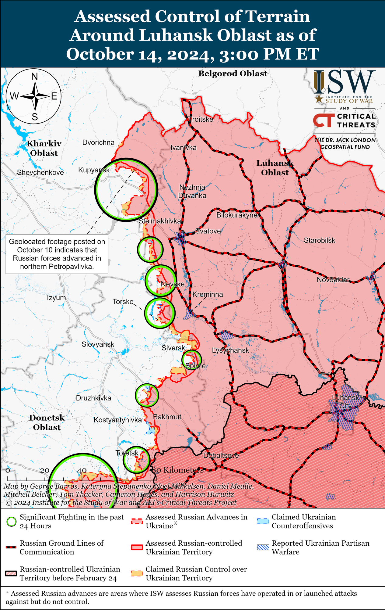 Бої у Харківській та Луганській областях