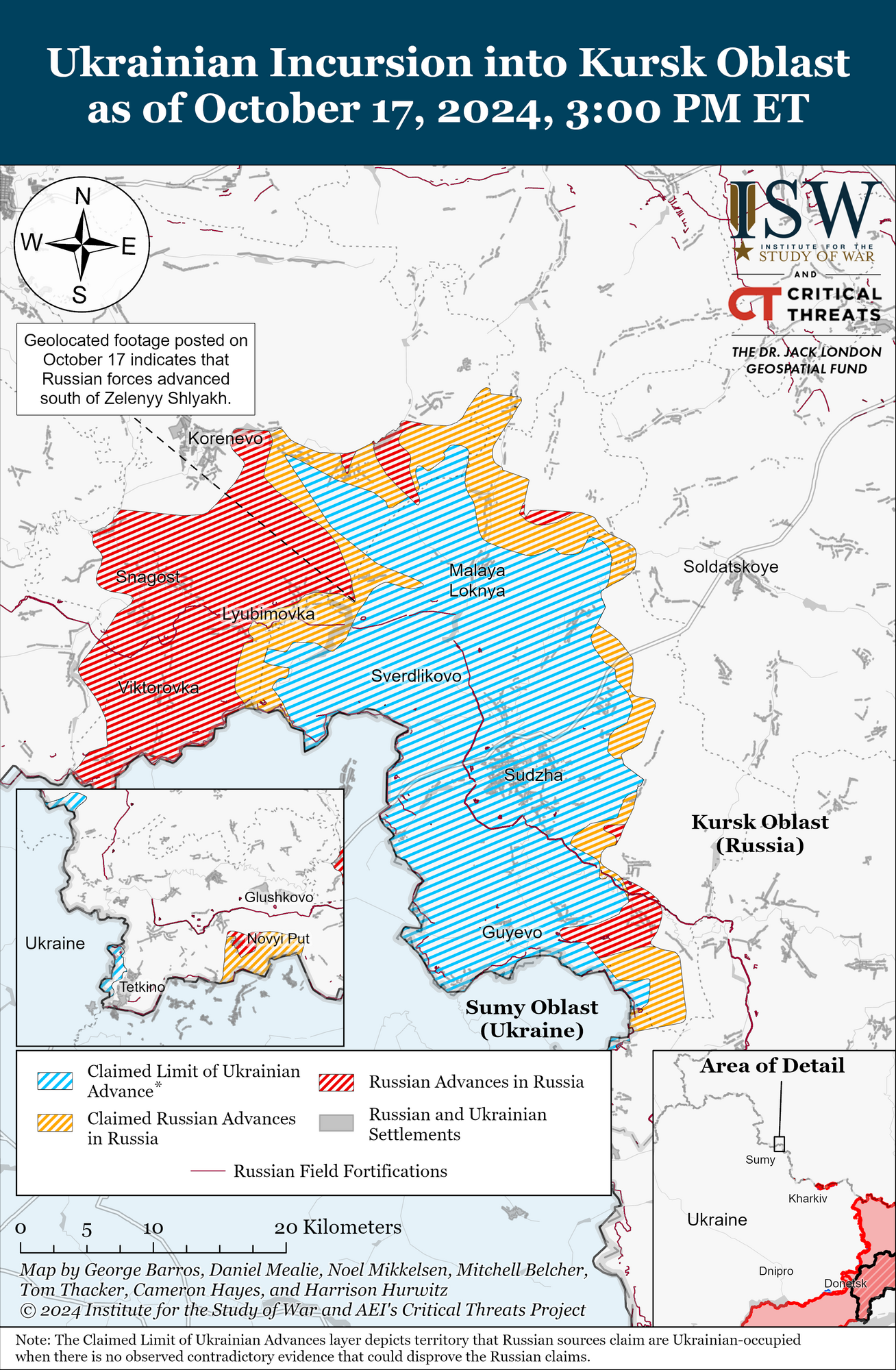 Окупанти просунулися на Курщині,  українські війська контратакували ворога: аналіз і карта ISW