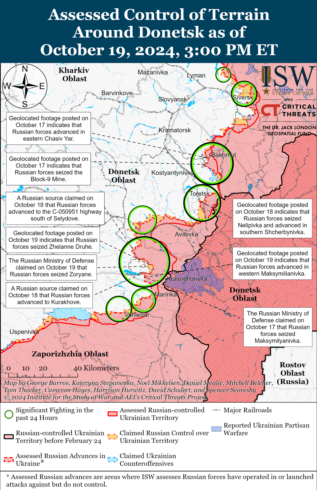 Основные события происходят к юго-востоку от Купянска: в ISW проанализировали текущую ситуацию на фронте. Карта