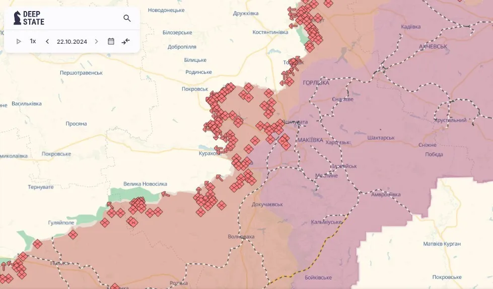 Ворог здійснює атаки майже на всіх напрямках сходу та півдня: у Генштабі назвали найгарячіші точки фронту