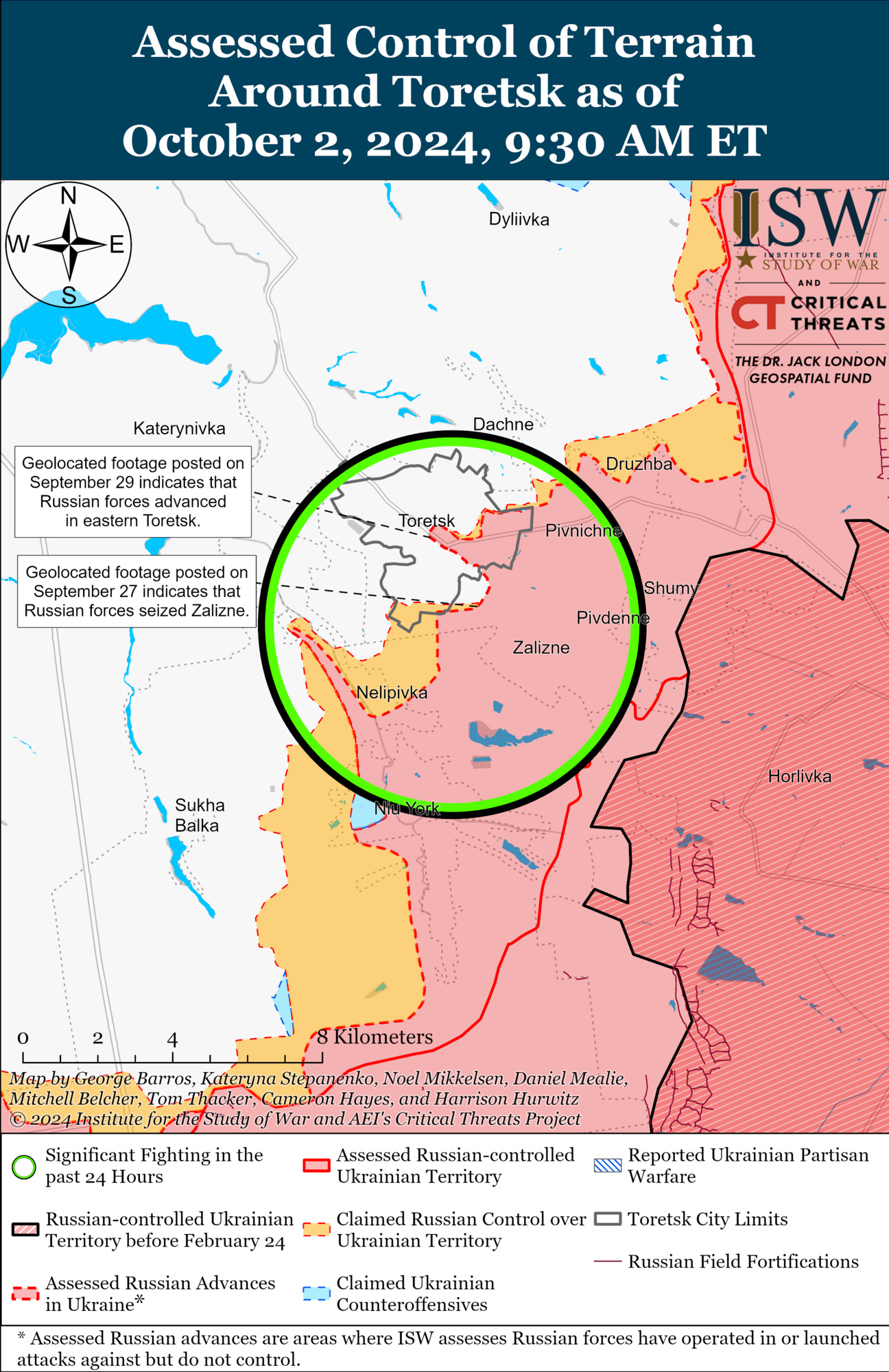 Окупанти продовжили наступ на Донеччині, у ворога є просування: в ISW оцінили ситуацію. Карта