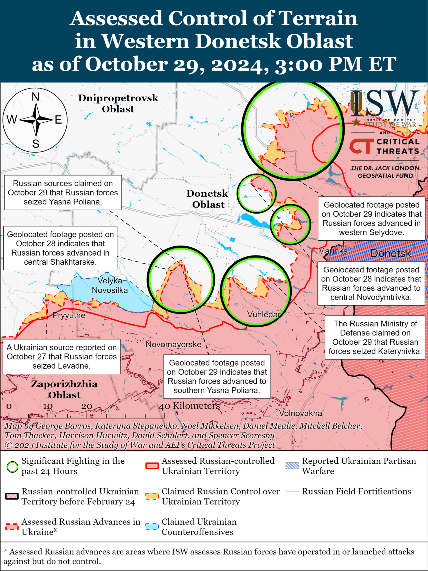 Темпи наступу російських військ в Україні зросли, але відповідають позиційній війні: в ISW оцінили ситуацію. Карта