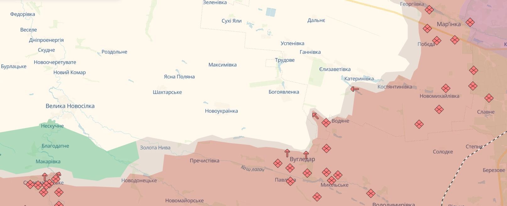 Генштаб: за добу вже 153 бойові зіткнення, ворог тисне на Курахівському і Покровському напрямках