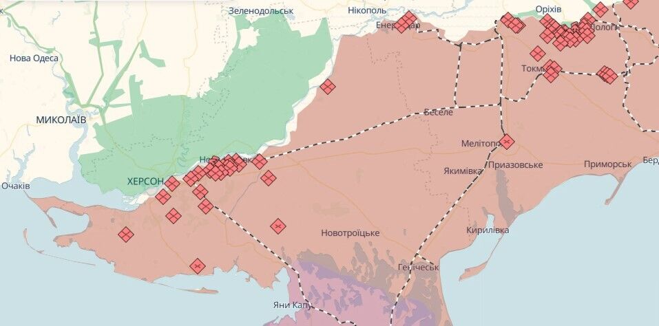 Оккупанты осуществляют атаки по всем направлениям востока и юга: произошло 132 боевых столкновения – Генштаб