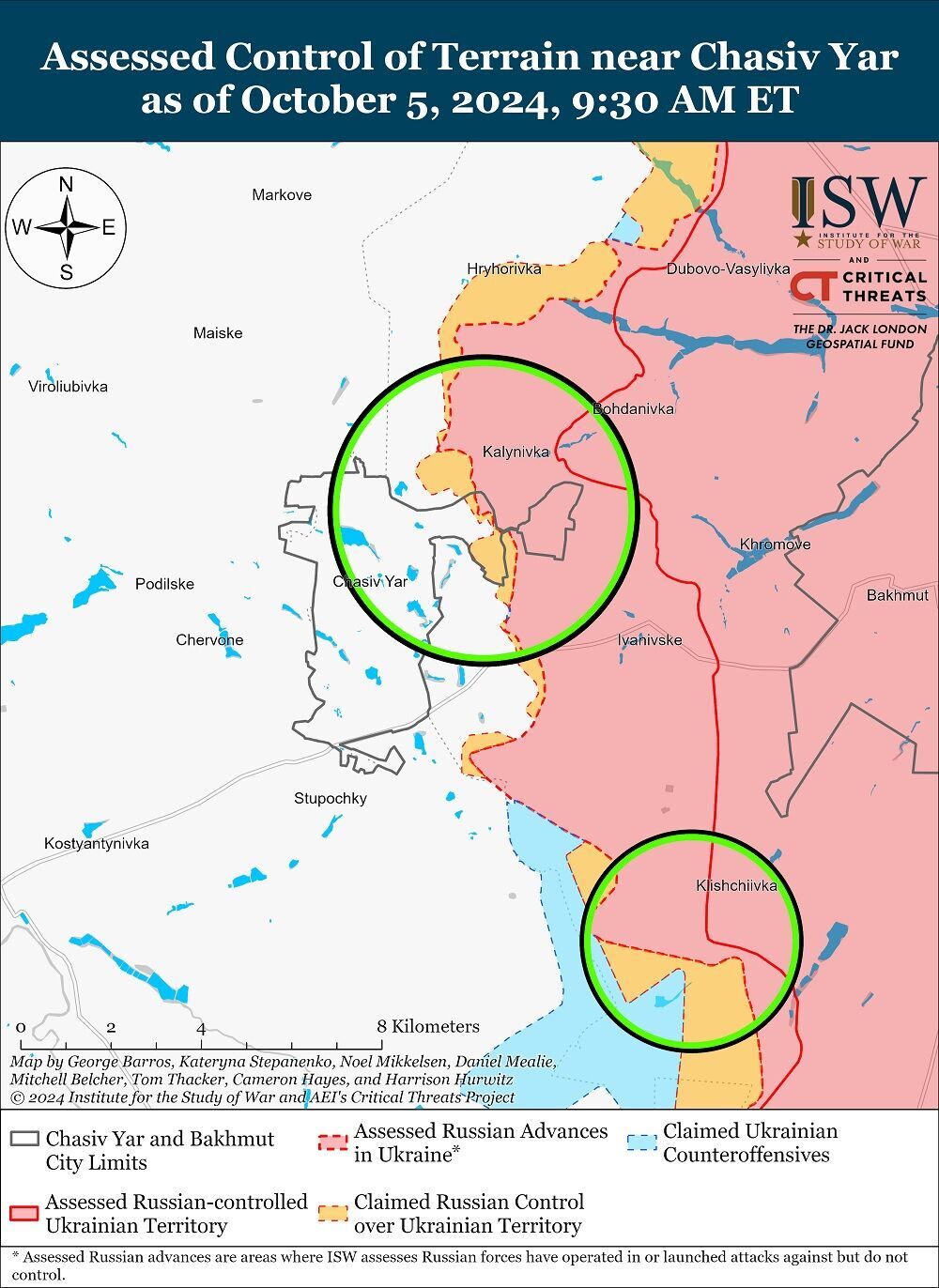 ISW: армія РФ намагається наступати на Харківщині, однак підтверджених змін лінії фронту немає. Карта