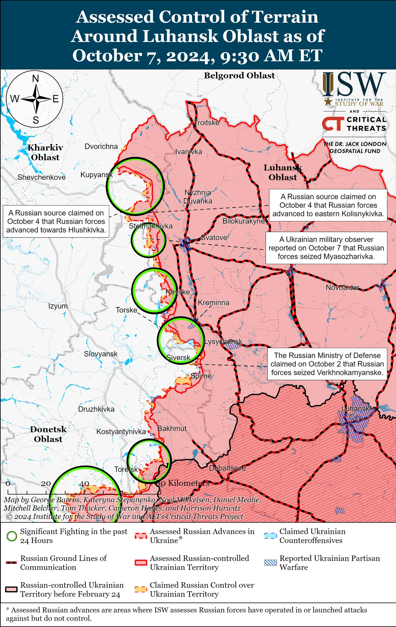 Бої на Харківщині та Луганщині.