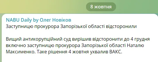 Максименко отстранили