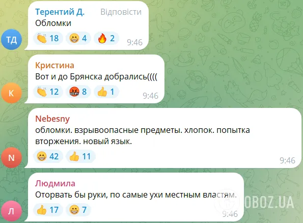 "Що, знову все збили?" Росіяни влаштували істерику через "бавовну" на складі БК у Брянській області й розмріялись про удар по Банковій