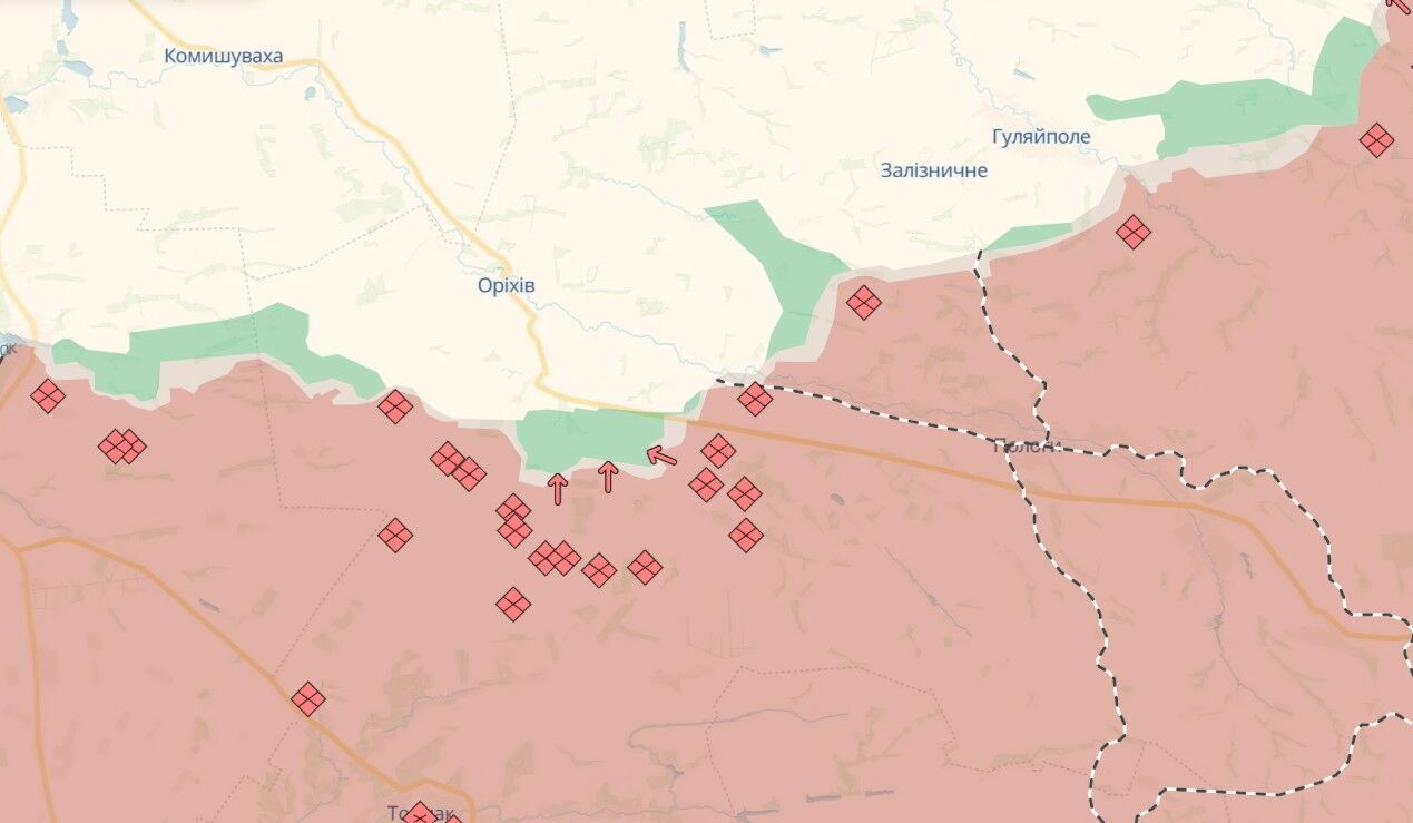 За добу на фронті відбулося 170 бойових зіткнень: у Генштабі розповіли, де намагається прорватися ворог. Карта